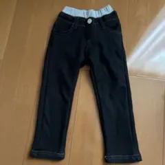 黒色長ズボン サイズ100 裏起毛