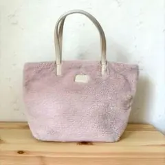 ふわふわファー♡ピンク　トートバッグ　コローレ　手提げ　可愛いのサムネイル