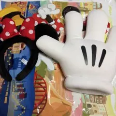 即購入⭕️ミッキーの手とミニーちゃんカチューシャ セット