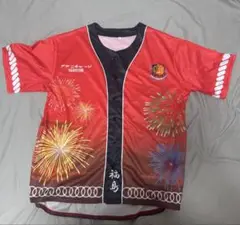 福島ユナイテッド 花火柄 ユニフォームシャツ