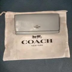 コーチ　COACH　長財布　ウォレット　水色