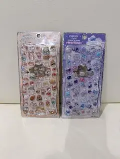 『正規品』大人気ボンボンドロップシール ぐーぐーやむやむ ユニコーン2点セット