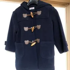 MIKI HOUSE ミキハウス ダッフルコートフード付きネイビー♪サイズ100