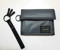 《美品》PORTER 『CAPSULE』 ウォレット 三つ折り財布 グレーのサムネイル