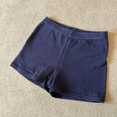 ☆140 黒 くろぱん スパッツ 1分丈 ショート 綿 見せパン すかパン☆