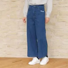 マリークワント　ペイントデニムパンツ　ワイド　ブルーのサムネイル