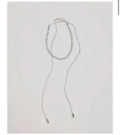 todayful Pearl Ribbon Choker