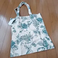 Francfranc LOGO TOTE FLOWER BAG S グリーン