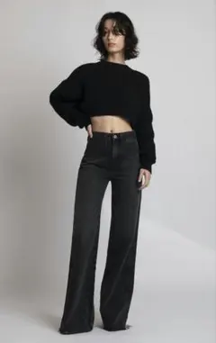 Rigid Wide Leg ブラック　25cmのサムネイル