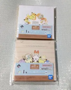 ポケピース一番くじ I賞 ハギレ風メモパッド 2種