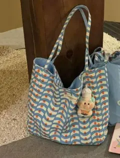 bibiy B. LEAGUE BAG トートバッグ ビビィ ブルー - メルカリ