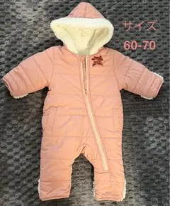 フード付き　ピンクアウター 60-70