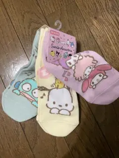 お値下げ　レディースソックス　サンリオ　マイメロディ　ポチャッコ　ハンギョドン