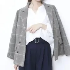 美品マイストラーダ Mystradaグレンチェックジャケットジャスグリッティーのサムネイル