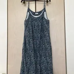 ELLIFE 花柄キャミワンピース ネイビー系