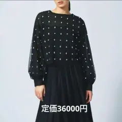 新品 Diagram/ダイアグラム ビジューチュールTOP キャミソール付きのサムネイル