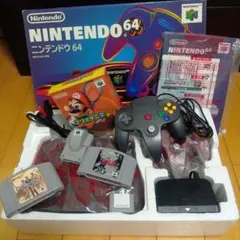 【動作確認済】ニンテンドー64本体 セット（箱・説明書・ソフト3本付き）