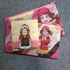 僕のヒーローアカデミア 麗日お茶子　色紙　ポーチ＊
