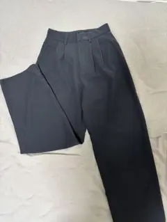 レディース　スラックス パンツ ダークグレー