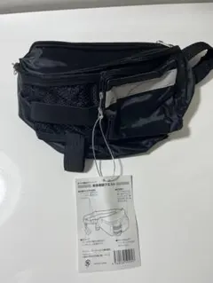 多機能ウエストポーチ ブラック メンズ ファッション