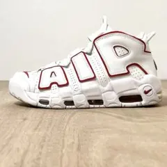 【美品】NIKE エアモアアップテンポ ホワイト×レッド 26cm