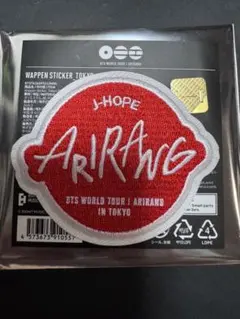 BTS J-HOPE ARIRANG ワッペンステッカー TOKYOのサムネイル