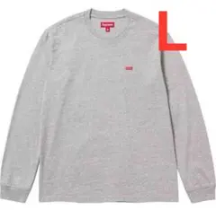 新品　Supreme Small Box Logo L/S Tee グレー L