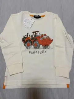 重機プリント長袖Tシャツ クレードスコープ