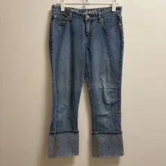 ポロジーンズカンパニー ラルフローレン クロップド ロールアップ デニムパンツ