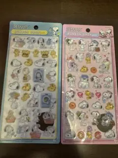 【即日発送】スヌーピーPEANUTS ボンボンドロップシール 2枚セット
