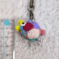 カラフル鳥型ストラップ