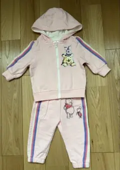 プーさん フード付きセットアップ 6M