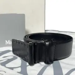 【極美品✨】マックスマーラ ベルト レザー ブラック