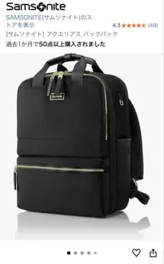 ぴよりん 様専用✨サムソナイト アクエリアス バッグパック リュック