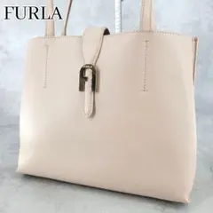 美品 FURLA ソフィア M トートバッグ ワンショルダー ピンクベージュ 