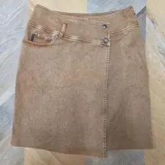 KRIZIA jeans ブラウン タイトスカート ボタン付 美品 y87のサムネイル