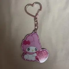 マイメロディ グリッター ハートストラップ