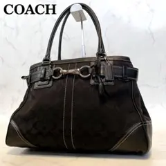 COACH ハンドバッグ シグネチャー ブラック y2k