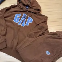 GAP パーカー スウェットパンツ セットアップ ブラウン M