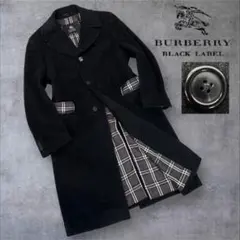極美品 Burberry Black Label ロングチェスターコート M