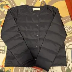 ショコラフィネローブ　ジャケット　キルティング　ネイビー　フリーサイズ