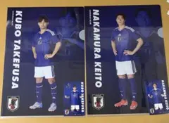 サッカー日本代表 クリアファイル 2枚セット 中村敬斗 上田綺世 - メルカリ
