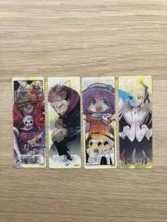 ジャンプアニメ　ブックマーク 4枚セット