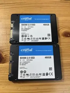 Crucial 480GBSSD 2枚