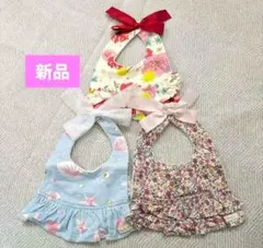 Huluulala ハルウララ　スタイ　女の子　花柄　3点セットのサムネイル