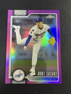 150枚限定 佐々木朗希 2025 Topps Chrome Platinum - メルカリ
