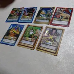 ワンピース　カードダスハイパーバトル　ルフィ海賊団収穫祭、限界への挑戦など7枚
