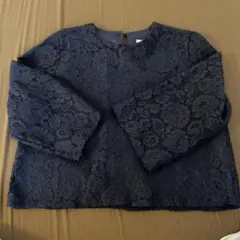 ネイビー レース 七分袖 ブラウス dholic フリーサイズ