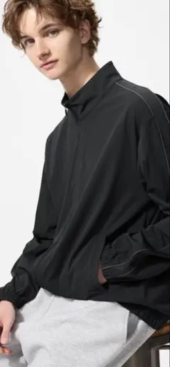 新品【UNIQLO】ストレッチ アクティブ ジャケット＆パンツ ブラック M