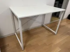 パソコンデスク ホワイト 100×60×70cm ステンレス製